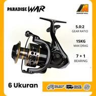 Reel Paradise WAR Spinning Power Handle 1000 2000 3000 4000 6000 Instant Anti Reverse System Right/Left Inter-Changeable Handle Power | Anti-wrinkle Anti-Corrosion