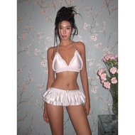 Vietnam Designer Tinymood Vacation Style Hot Girl Halter Neck Fungus Bikini Split Swimsuit20251113