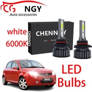 หลอดไฟหน้า LED 9V-24V สําหรับ Proton Savvy Year 2005 To 2013 (2 ชิ้น) รับประกัน 24 เดือน