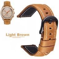 Retro Leather Bracelet 20/22/24mm Crazy Horse Cowhide Leather Watch Band 20mm For Huawei Samsung Galaxy watch 42mm/active 40 44 mm /watch 3 41mm Quick Release Pin Genuine Leather Strap 22mm Wristband for Samsung Gear S3/Galaxy watch 46mm