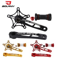 Bolany Crankset bmx crank Folding bicycle Bcd Crown 130 Hollowtech Power Meter Basikal lipat bike Crank Arms Connecting Rods