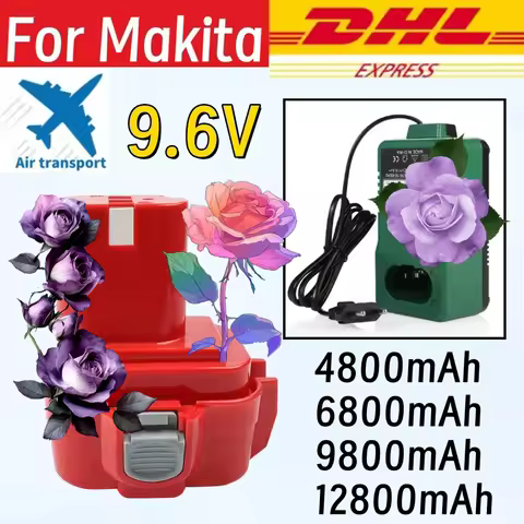 2026 9.6V 4.8/6.8/9.8/12.8Ah For Makita PA09 9120 9134 9135 9135A 9102 6207D 6222D 6261D 192595-8 19