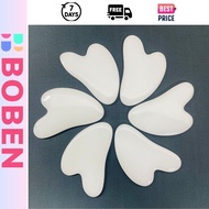 Heart White Stone Massage Shaving Stone