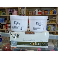 HÀNG CÔNG TY - Bộ Kem Duỗi Tóc Kella Collagen - Hàng Công Ty