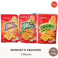 Munchy’s Original Cream Crackers 375g / Sugar Crakers 390g / VEGE CRACKERS 390G