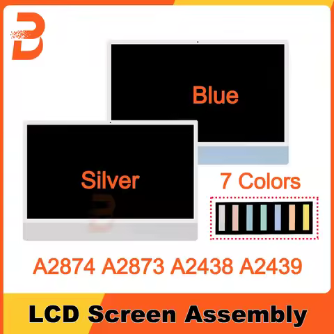 Original For iMac 24" M1 M3 M4 A2874 A2873 A2438 A2439 LCD Screen Display Assembly 2021 2023 Year