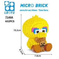 Lboyu mini blocks building toys cartoon mating model kids gifts bird duck children present for girls 7146 ZXO8