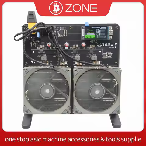 Bitaxe NerdOCTAxe 9.6Th/s 160W BM1370 Asic Chip Open Source Bitcoin Solo Miner