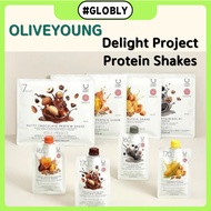 Olive Young - Delight Project Protein Shake -4 Flavor/ Diet Shake Pouch/ High-protein, Low-calorie