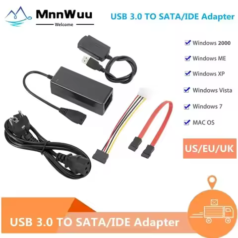 USB 2.0 to IDE SATA S-ATA 2.5 3.5 HD HDD Hard Drive Adapter Converter USB TO SATA 480Mb/s Data Inter