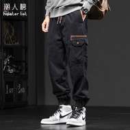 American Overalls Men's Street Wear Loose Harem Pants Men's 2024 Casual Long Pants bgt115.8.19