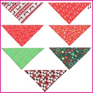 BZOQAL  Towel Printing Bibs Dog Cat Triangle Scarf Pet Bandana Collar