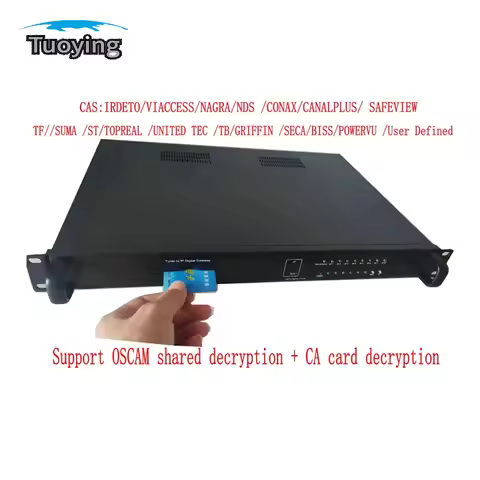5-channel digital gateway oscam decrypted data stream receiver tuner DVB-S DVB-S2 DVB-T T2 DVB-C ISD
