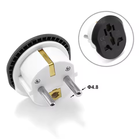 USA US CN To EU Plug Adapter AC Converter 250V 16A Travel Adapter European Electrical Sockets for So
