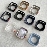 For Apple Watch Series 9 8 7 41mm 45mm Ultra 2 49mm Silicone Soft TPU Contrast Hollowed Out Watch Case For Apple Watch Series 6 5 4 SE 40mm 44mm