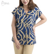 Pena house เสื้อเบลาส์แขนล้ำ คอปก PWSS072401