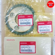 ชุดโซ่สเตอร์ Honda Wave110i รุ่นปี 2018-2020 (41201-K58-T81/ 40530-K58-T81/ 23801-KWW-740)  ของแท้เบ