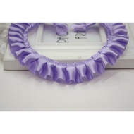 5m Satin Ruffle Pleated Gathered Lace Trim Polyester Multicolor Fluffy Dress Craft Sewing DIY Clothi