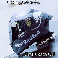 Helm Full face KYT TT Course Putih Paket Ganteng Leopard