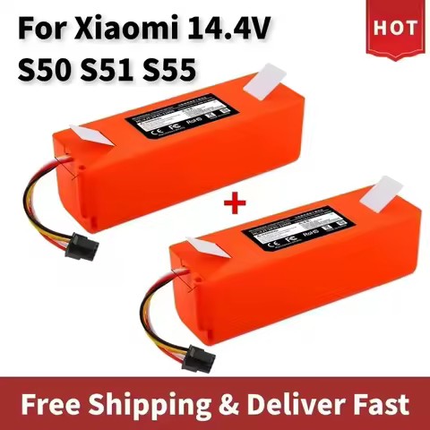Vacuum Cleaner Battery Replacement for Xiaomi Roborock S50 S51 S55 T60 E352-00 S502-00 C10 E20 E35 1