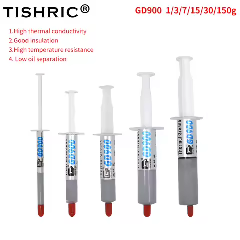 TISHRIC 1/3/7/15/30/150g GD900 Thermal Paste Conductive Heatsink Plaster Thermal Silicone Grease Com