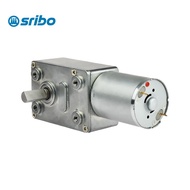 JGY-370 Worm DC Motor Turbo Drive High Torque Mini Gear Motor 6v 12v 24v 3rpm-210rpm Geared Worm Red