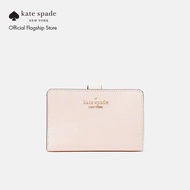 Kate Spade New York Womens Madison Saffiano Leather Medium Compact Bifold Wallet