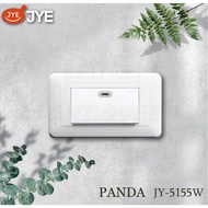 Tax Included Zhongyi Electrician PANDA Series JY-5155W Luminous Switch Large Panel BSMI Certificatio