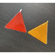 Reflective triangle logo, reflective warning triangle