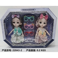 22843-2 BABY BOX 2C JOINTS, GLASS EYES + 4C GLASS EYES