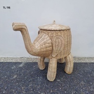 LAUNDRY BASKET WOVEN LAUNDRY BASKET/ RATTAN LAUNDRY BASKET/ AESTHETIC LAUNDRY BASKET/
