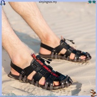 Men Sandals Leather  Beach Casual Shoes Outdoor Summer Fashion Gladiator Shoes