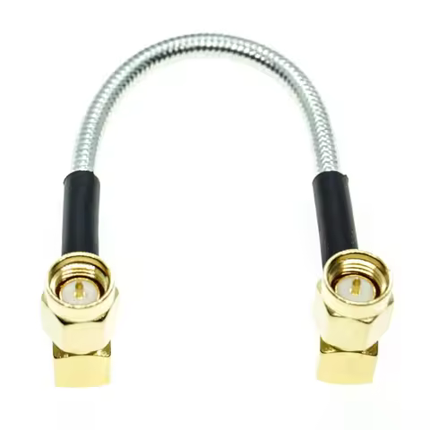 SMA Male Right Angle to SMA Male RA 90 Degree Plug connector RG402 RG-402 Semi Flexible Coaxial Cabl