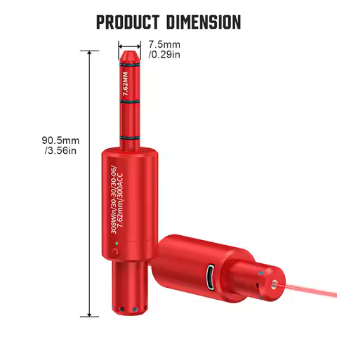 308WIN.3030.3006.7.62MM.300ACC multifunctional magnetic red green light trainer, dual-purpose for tr