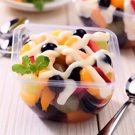 Mika Fruit Salad Contents 25pcs Mika Vegetable Salad/ Mika Ice Cream Milo Mica Salad Box/ + Lid