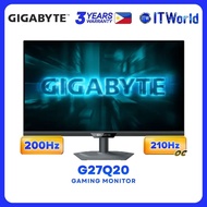 Gigabyte G27Q20 - 27" 2560x1440 QHD / 200Hz, OC 120Hz / IPS / 0.5ms GTG Gaming Monitor GP-G27Q20-AP