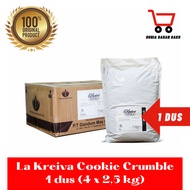 1 BOX 4 X 2.5 kg La Kreiva Cookie Crumble Topping