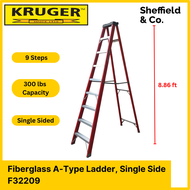 Kruger Fiberglass Single Side Ladder F32209 (9 ft)