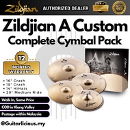 Zildjian A20579-11 A Custom Box Set  - 14" Hi-hats, 16" Crash, 18" Crash, 20" Ride ( ZILA20579-11 / 