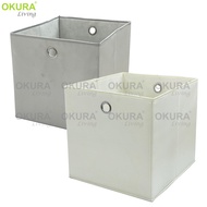 OKURA Organization Cardboard Foldable Clothes Drawer Organizers Toys Books Storage Cube Box Bin Bask