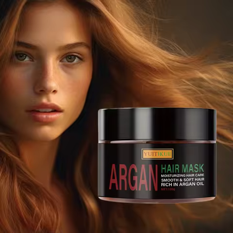 Moroccan Argan Oil Hair Mask: Quickly repairs dry and damaged hair in 10 seconds, leaving it shiny a