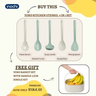 Yoko Kitchen Utensil Set Soup Ladle, Slotted Turner, Pasta Server, Mixing Spoon, Scoop Rice