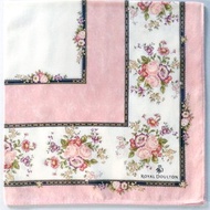 Royal Doulton Vintage Handkerchief Floral Pink 20.5 x 20.5 inches