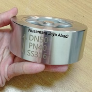 Disco Check Valve DCV Stainless 316 PN 40 2" inch DN 50 Spring Wafer Check Valve
