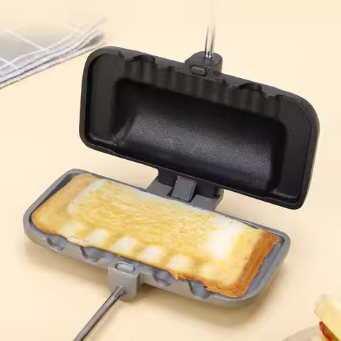 Japanese-style 4w1h Double-sided Sandwich Mold Pot Outdoor Gas Frying Pan Toast Baking Clamp Non-sti