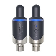 New UHF Wireless Mic Adapter XLR Transmitter & Receiver Converter Wireless Mic Rechargeable for Live