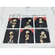 ️B00028 Band ️Chest 44 Length 29" her/Vintage T-Shirt Brand Name Sign Work us