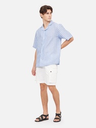 Stripe Irish Linen Hawaiian Shirt