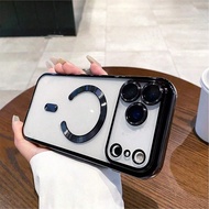 Magnetic Clear For IPhone 17 17 Air 17 Pro 17 Pro Max Case With Camera Lens Protector [Compatible Wi