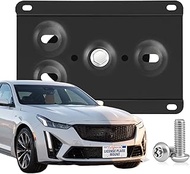 Heavy Duty Front License Plate Frame Compatible with Cadillac CT5-V Blackwing 2022-2024, No Drill Gr